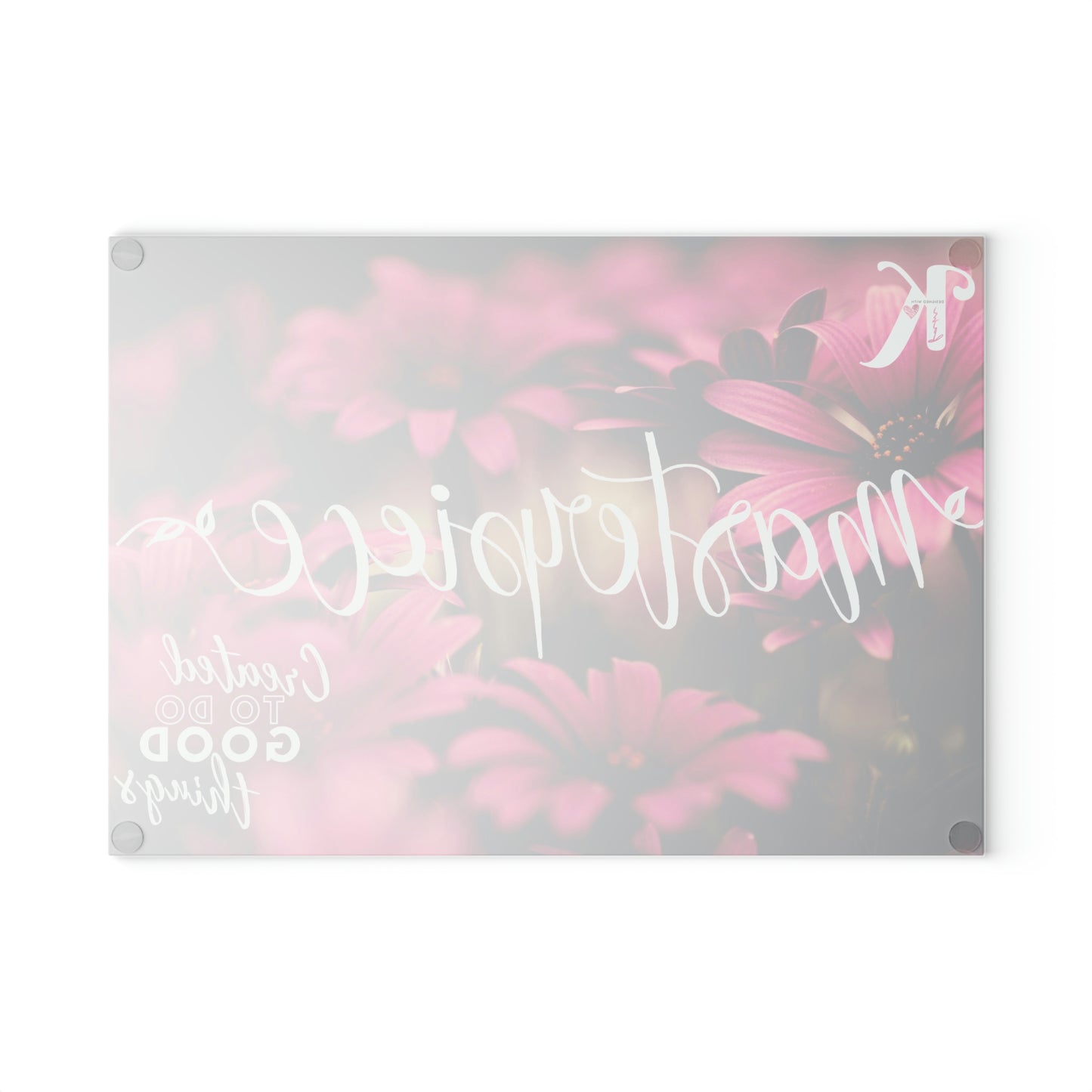 Masterpiece e2.10 > Tabla de Cortar Vidrio Msj / Glass Cutting Board Message