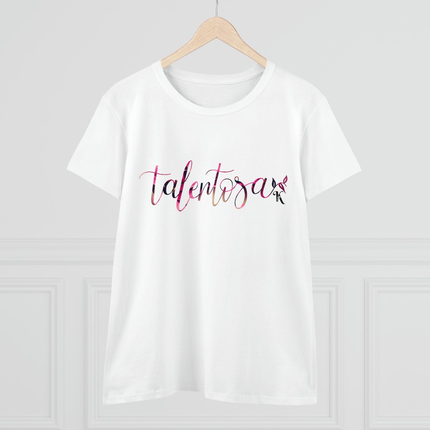 Talentosa p31.17 > Women's Midweight Cotton Tee / Camiseta de algodón para mujer (pink)