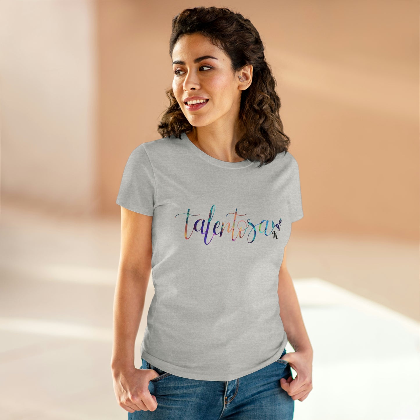Talentosa p31.17 > Women's Midweight Cotton Tee / Camiseta de algodón para mujer (colorful)