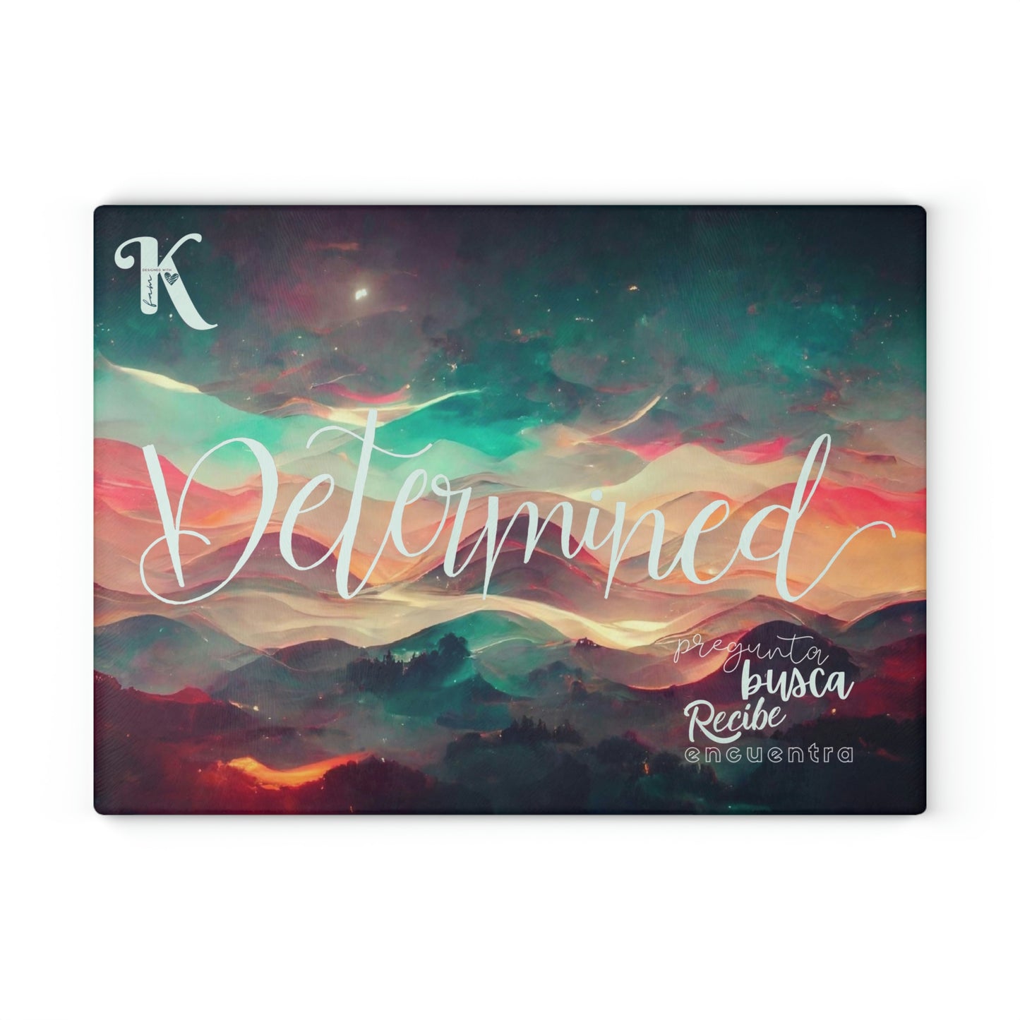 Determined m7.8 > Tabla de Cortar Vidrio Msj / Glass Cutting Board Message
