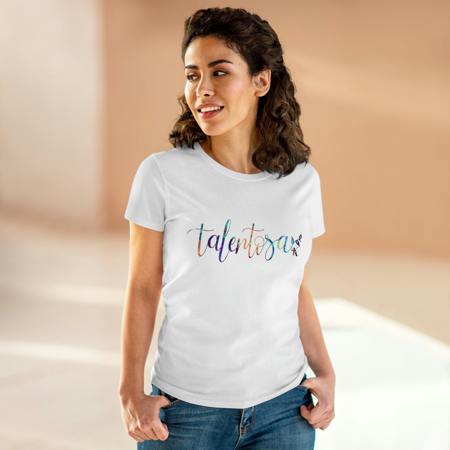 Talentosa p31.17 > Women's Midweight Cotton Tee / Camiseta de algodón para mujer (colorful)