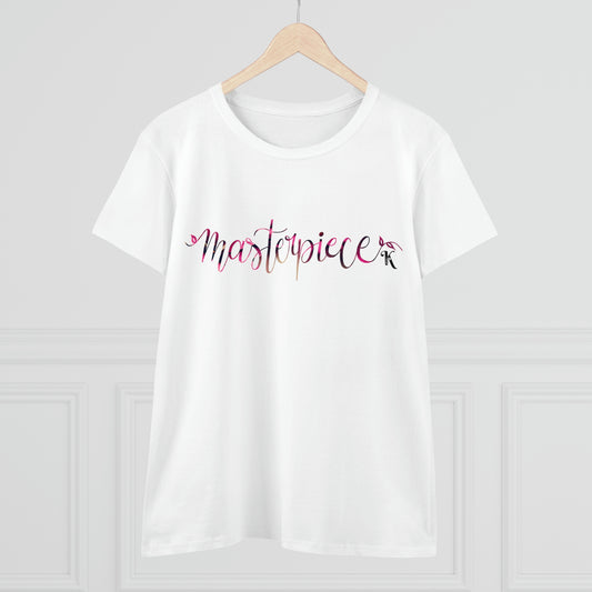Masterpiece e2.10 > Women's Midweight Cotton Tee / Camiseta de algodón para mujer (Pink)